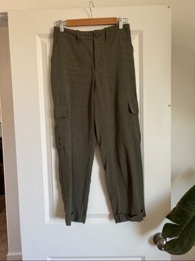 a new day Olive Green Cropped Cargo Pants